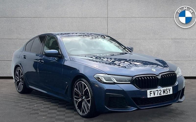 Blue Used 2022 BMW 520 M Sport Sedan | £27,694 (A bit pricey) - Image 1/4