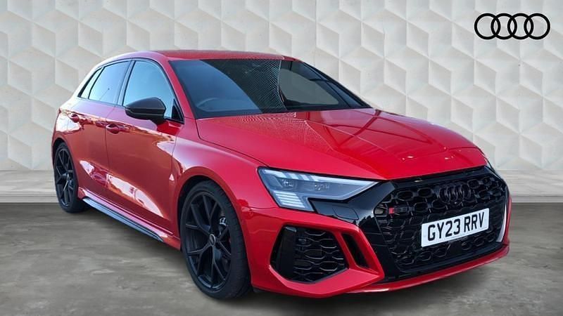 Red Used 2023 Audi RS3 Sportback Advanced Hatchback | £52,000 (Fair price) - Image 1/4