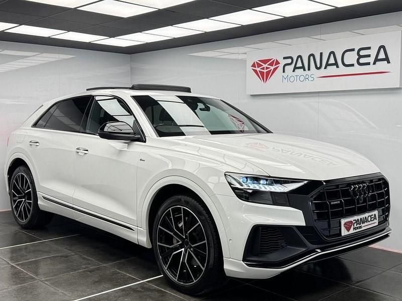 White Used 2019 Audi Q8 S-Line SUV | £34,990 (Fair price) - Image 1/4