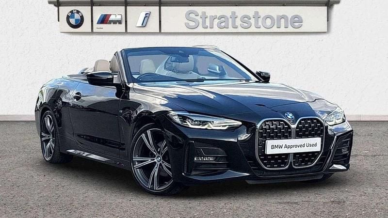 Black Used 2021 BMW 420 M Sport Cabriolet | £30,950 (Expensive) - Image 1/3