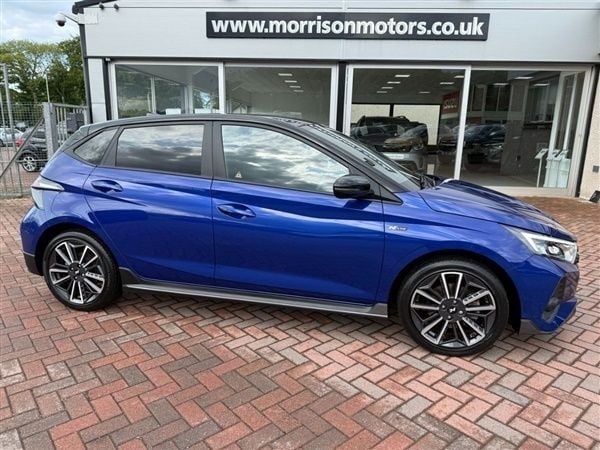 Met blue black roof Used 2023 Hyundai i20 N Line Hatchback | £18,750 (Fair price) - Image 1/1