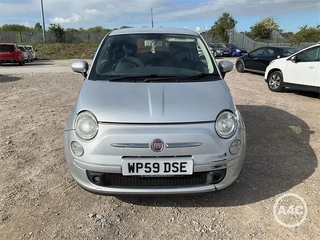 Used Fiat 500 Sport 75 HP (55 kW) 2009 Silver Cabriolet