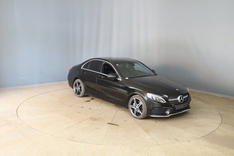 Black Used 2015 Mercedes C220 AMG line Sedan | £9,995 (Fair price) - Image 1/4