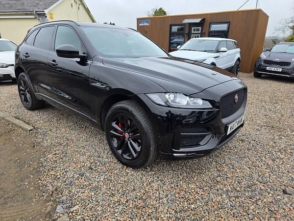 Black Used 2017 Jaguar F-Pace R-Sport SUV | £11,995 (Expensive) - Image 1/4