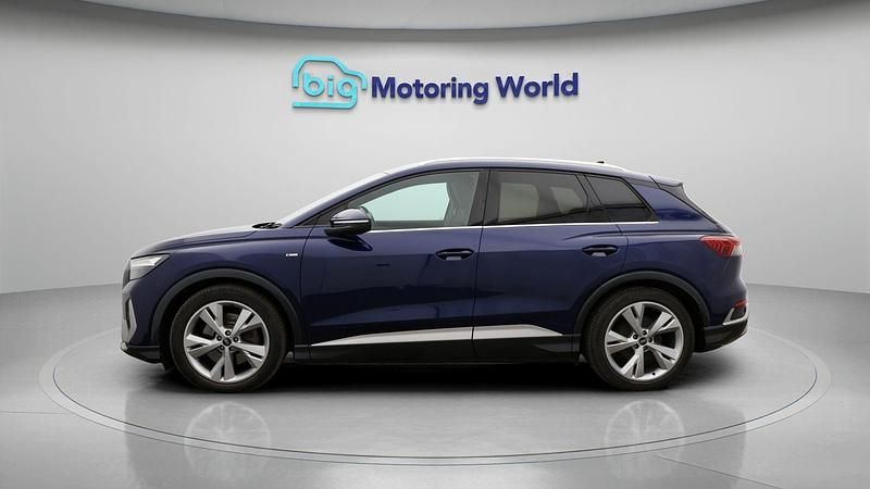 Used Audi Q4 e-tron S-Line 150 kW (204 HP) 2021 Blue SUV