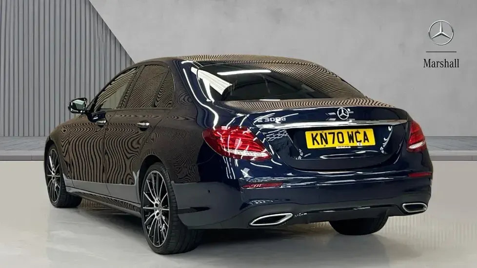 Used Mercedes E300 AMG line 245 HP (180 kW) 2020 Blue Sedan