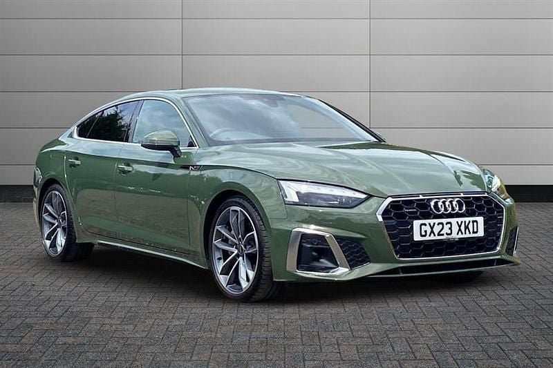 District green Used 2023 Audi A5 S-Line Coupe | £31,295 (A bit pricey) - Image 1/4