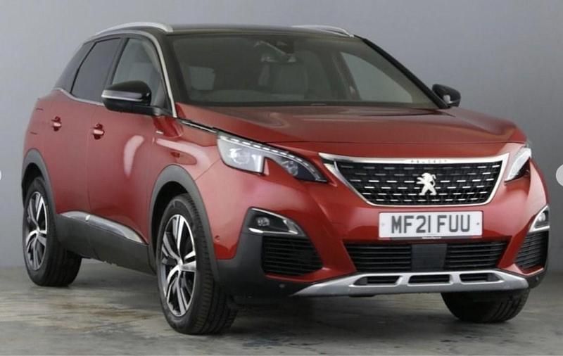 Red Used 2021 Peugeot 3008 GT-line Hatchback | £16,000 (Good price) - Image 1/4