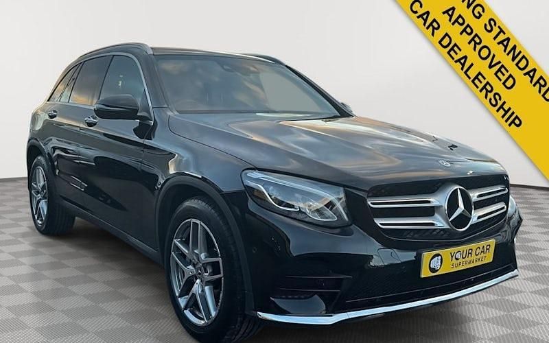 Usado Mercedes GLC220 AMG Line Premium 170 HP (125 kW) 2018 Preto Carrinha