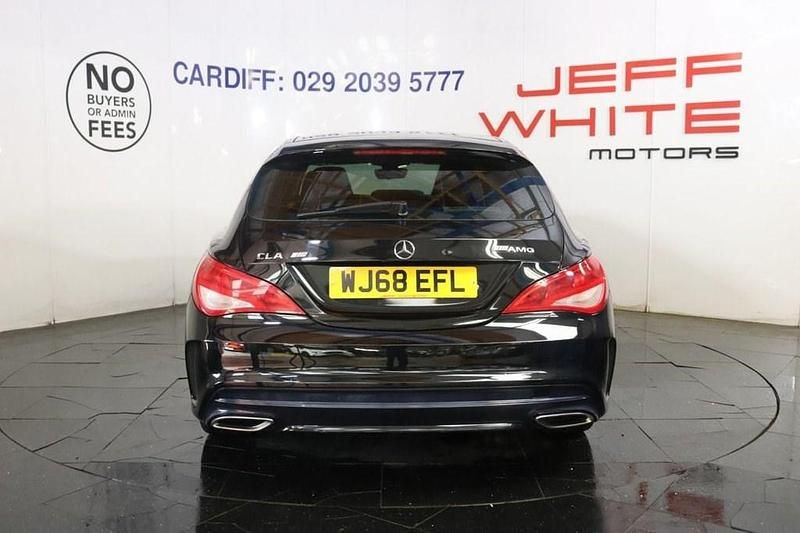 Used Mercedes CLA180 Shooting Brake AMG line 122 HP (89 kW) 2018 Black Estate