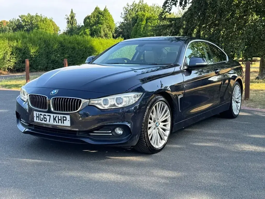 Used BMW 420 Coupé Luxury Line 184 HP (135 kW) 2017 Blue Coupe