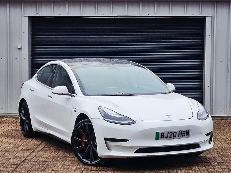 Used Tesla Model 3 Performance 461 kW (627 HP) 2020 White Sedan