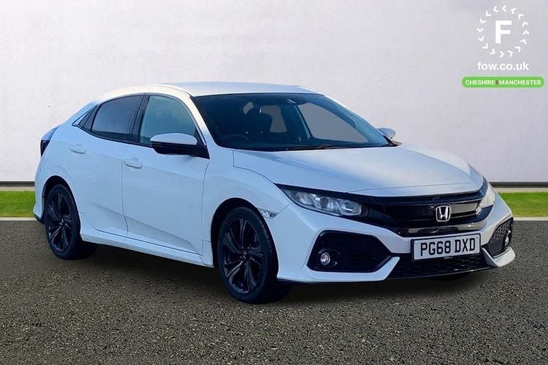 Begagnad Honda Civic SR 126 HK (92 kW) 2019 Vit Halvkombi