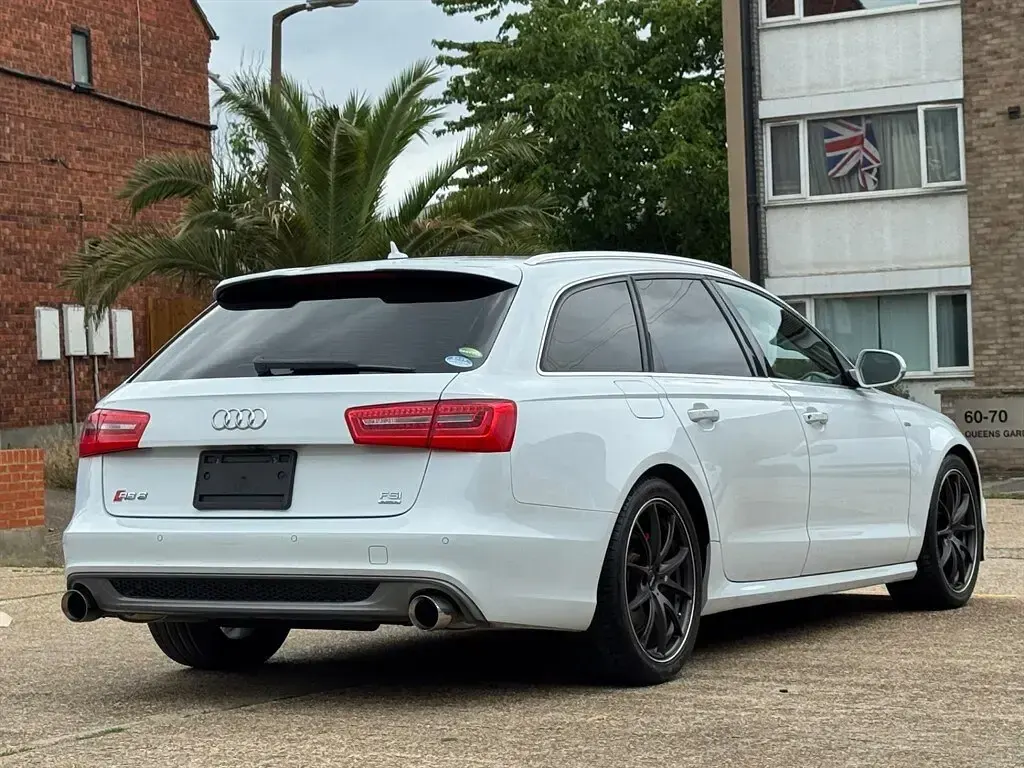 Used Audi A6 S-Line 204 HP (150 kW) 2015 White Estate