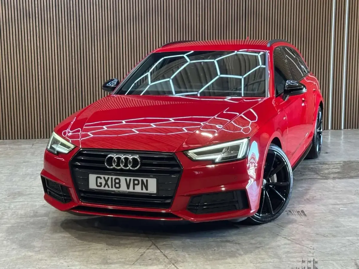 Used Audi A4 Black Edition 190 HP (139 kW) 2018 Red Estate