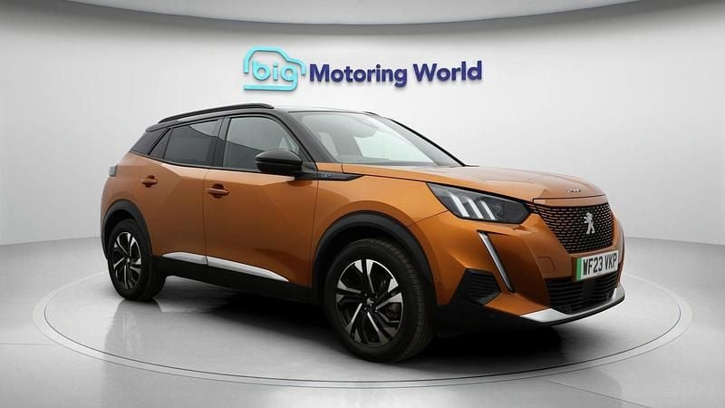 Orange Used 2023 Peugeot e-2008 GT SUV | £15,300 (Fair price) - Image 1/4