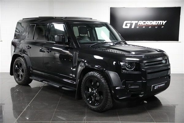 Santorini black metallic Used 2021 Land Rover Defender Black Edition SUV | £52,990 (Expensive) - Image 1/1