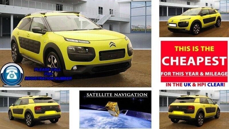 Yellow Used 2016 Citroën C4 Cactus Flair Hatchback | £7,785 (Fair price) - Image 1/2