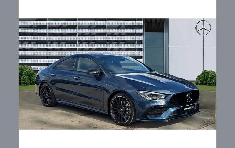 Used Mercedes CLA35 AMG Premium Plus 306 HP (225 kW) 2020 Blue Coupe