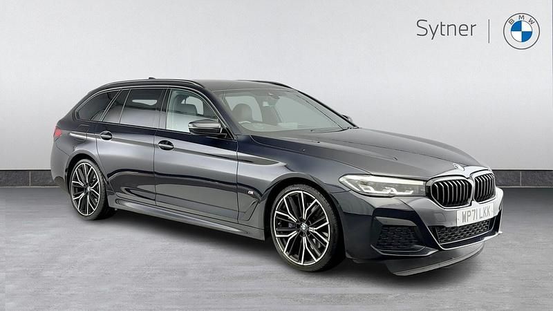 Black Used 2022 BMW 520 M Sport Estate | £27,500 (Fair price) - Image 1/4