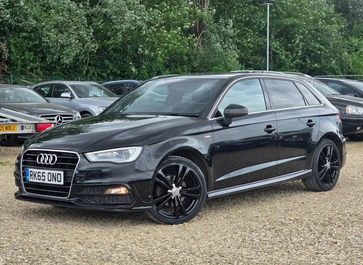 Used Audi A3 Sportback S-Line 2015 Black Hatchback