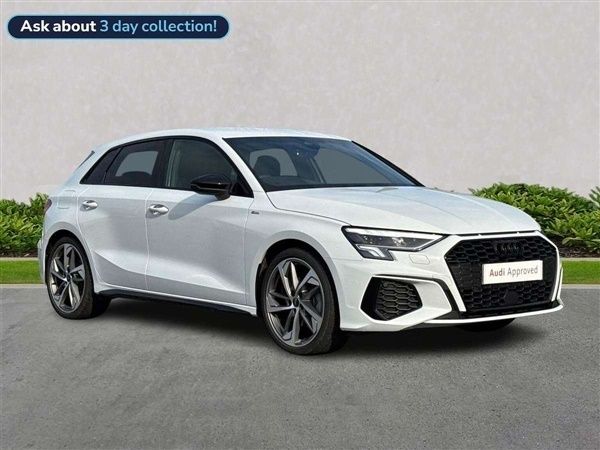 White Used 2024 Audi A3 Black Edition Hatchback | £30,035 (Expensive) - Image 1/4