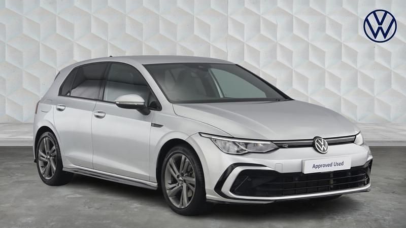 Silver Used 2020 VW Golf VIII R-line Hatchback | £20,692 (Fair price) - Image 1/4