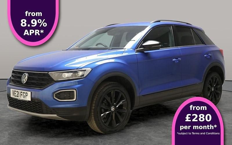 Blue Used 2021 VW T-Roc Black Edition SUV | £19,877 (Fair price) - Image 1/3