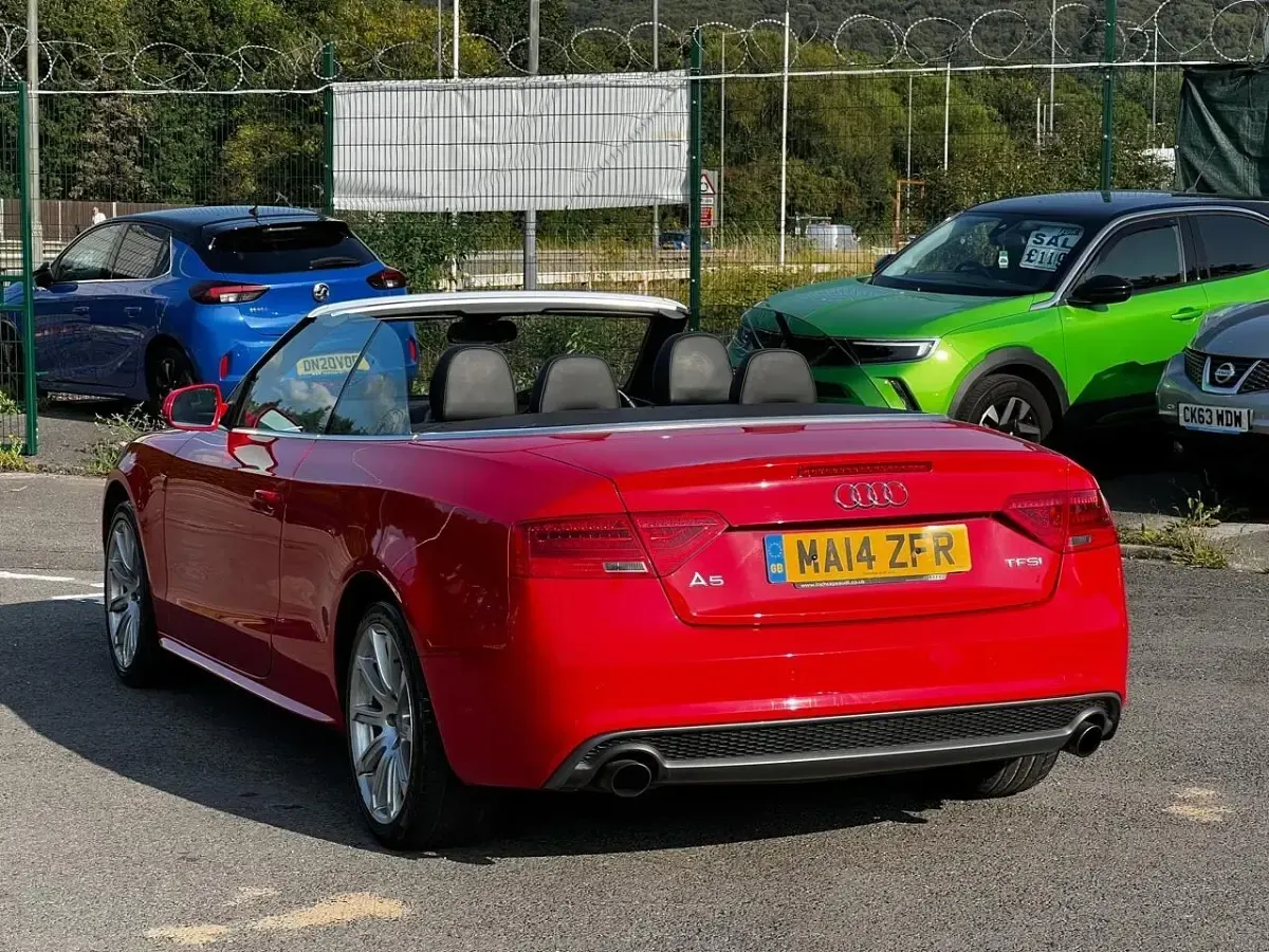 Used Audi A5 Cabriolet S-Line 2014 Red Cabriolet