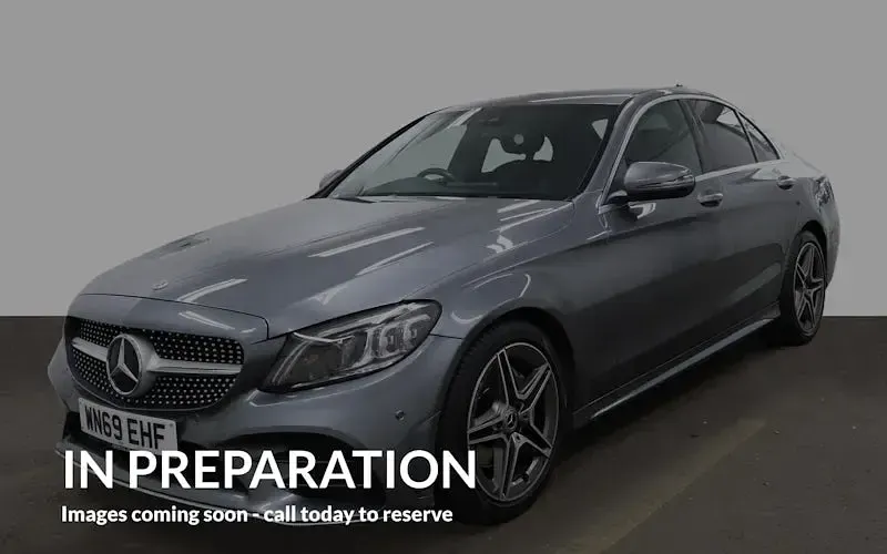 Used Mercedes C200 AMG line 184 HP (135 kW) 2019 Grey Sedan