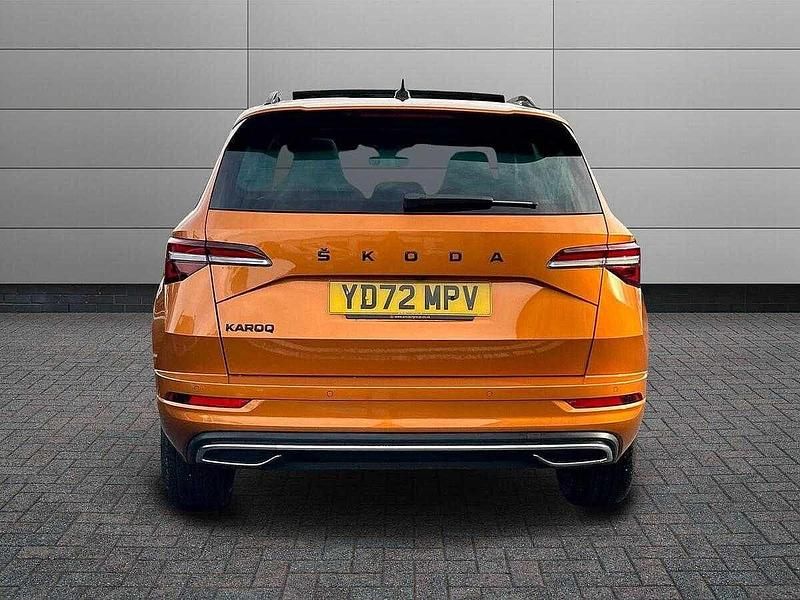 Used Skoda Karoq SportLine 110 HP (80 kW) 2022 Phoenix orange metallic SUV