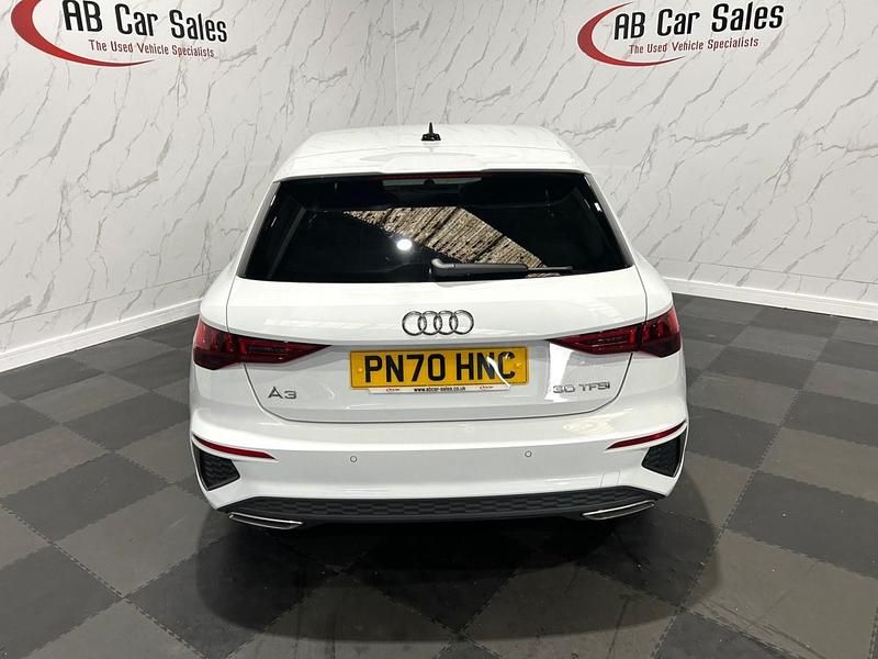 Used Audi A3 Sportback S-Line 110 HP (80 kW) 2021 White Hatchback