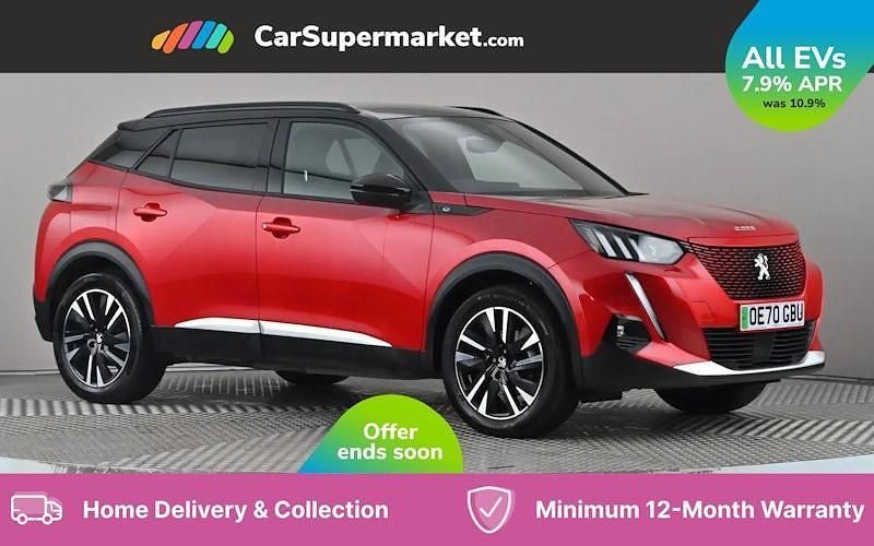 Red Used 2020 Peugeot e-2008 GT-line SUV | £13,497 (Fair price) - Image 1/2