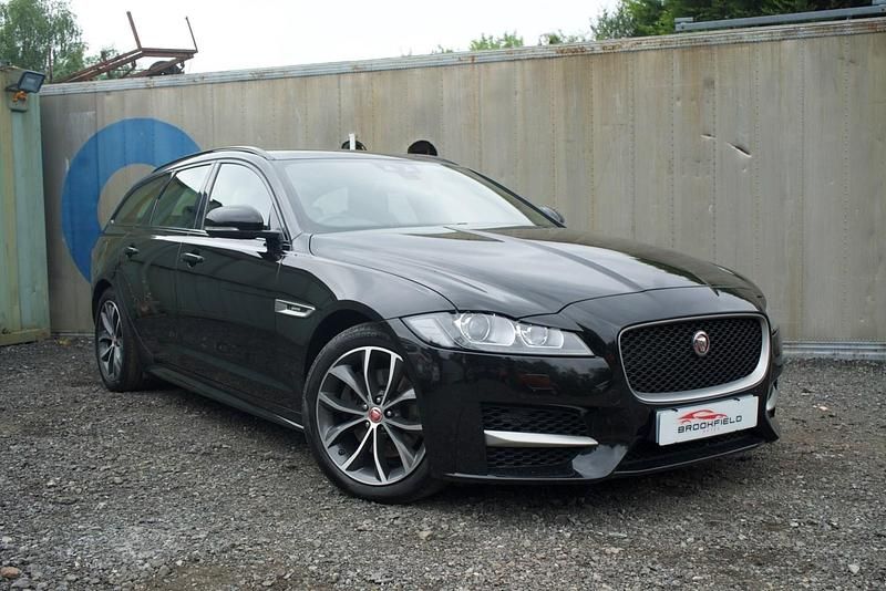 Black Used 2018 Jaguar XF Sportbrake R-Sport Estate | £13,495 (Fair price) - Image 1/4