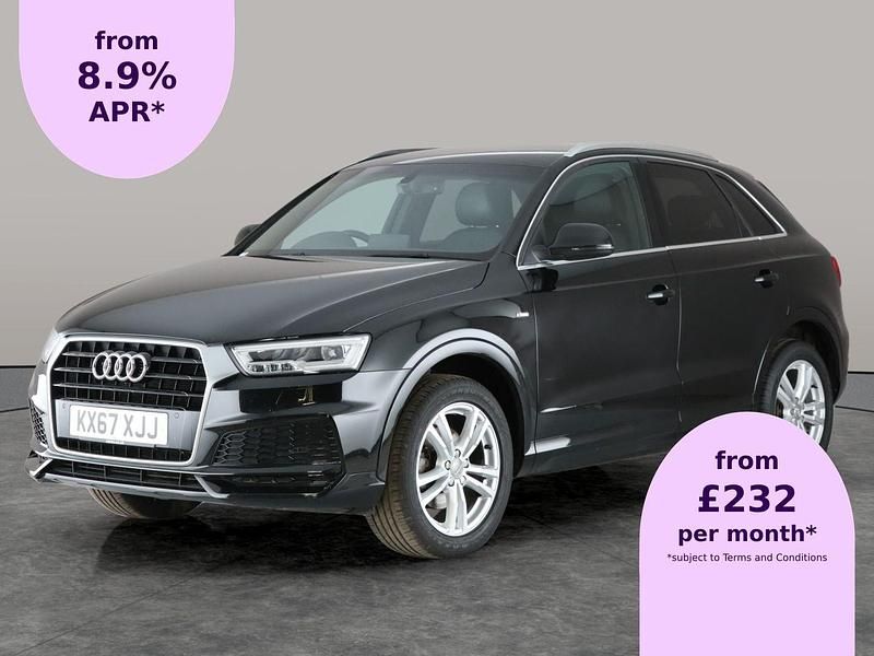 Black Used 2017 Audi Q3 S-Line SUV | £13,327 (Fair price) - Image 1/2