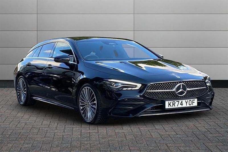 Black Used 2024 Mercedes CLA200 AMG Line Premium Estate | £28,895 (A bit pricey) - Image 1/4