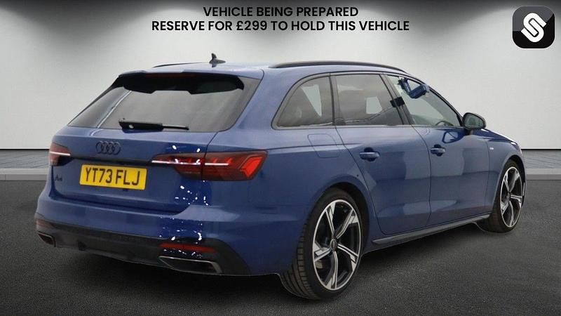 Used Audi A4 Black Edition 204 HP (150 kW) 2023 Ascari blue metallic Estate