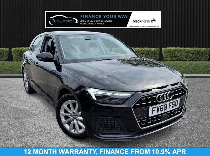 Black Used 2018 Audi A1 Sportback Sport Hatchback | £14,395 (Fair price) - Image 1/3