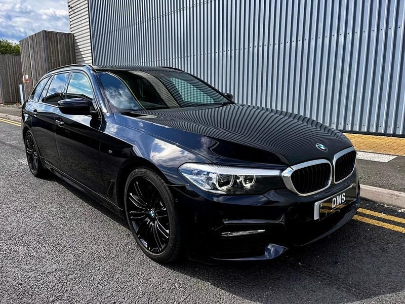 Black Used 2017 BMW 520 M Sport Estate | £17,250 (Fair price) - Image 1/4