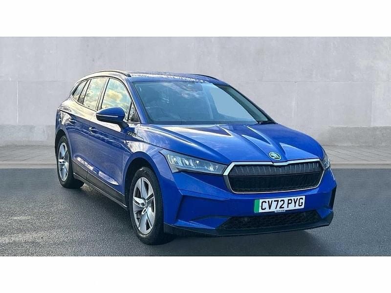 Energy blue Used 2022 Skoda Enyaq iV SUV | £15,450 (Good price) - Image 1/4