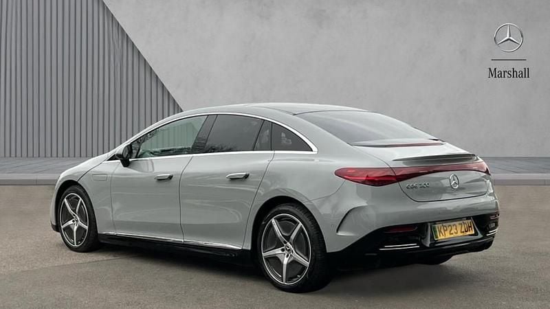 Used Mercedes EQE300 AMG Line Premium 180 kW (245 HP) 2023 Manufaktur alpine grey solid Sedan