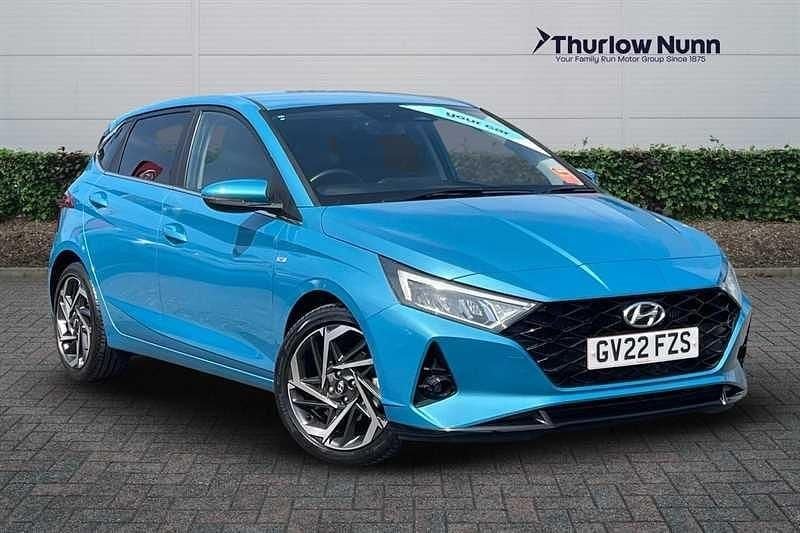 Turquoise grn Used 2022 Hyundai i20 Premium Hatchback | £15,699 (Fair price) - Image 1/4