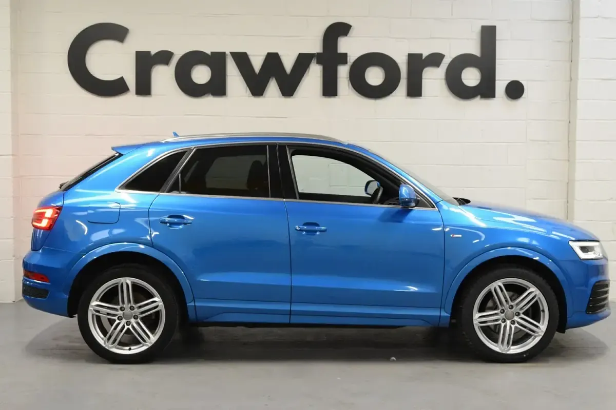 Used Audi Q3 S-line plus 184 HP (135 kW) 2016 Blue SUV