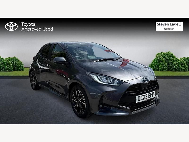 Grey Used 2022 Toyota Yaris Hybrid Design Hatchback | £16,752 (Fair price) - Image 1/3