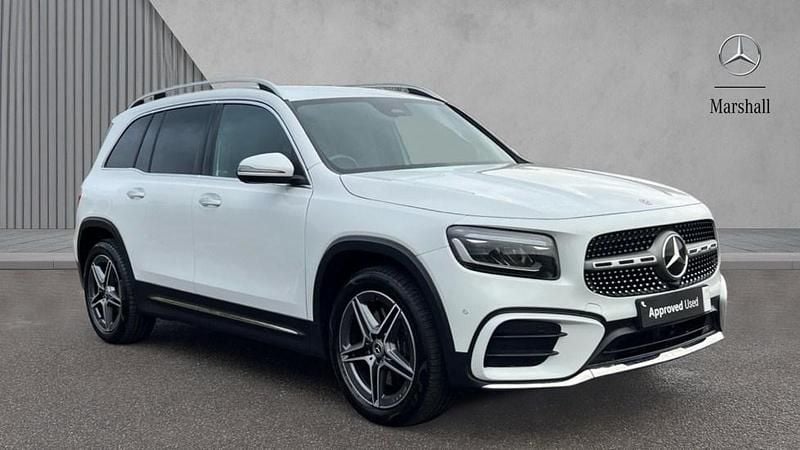 Moonstone white metallic Used 2024 Mercedes GLB220 AMG Line Premium SUV | £32,980 (Good price) - Image 1/4