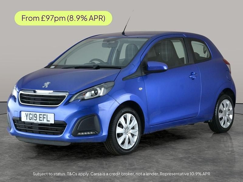 Blue Used 2019 Peugeot 108 Active Hatchback | £6,775 (Fair price) - Image 1/3