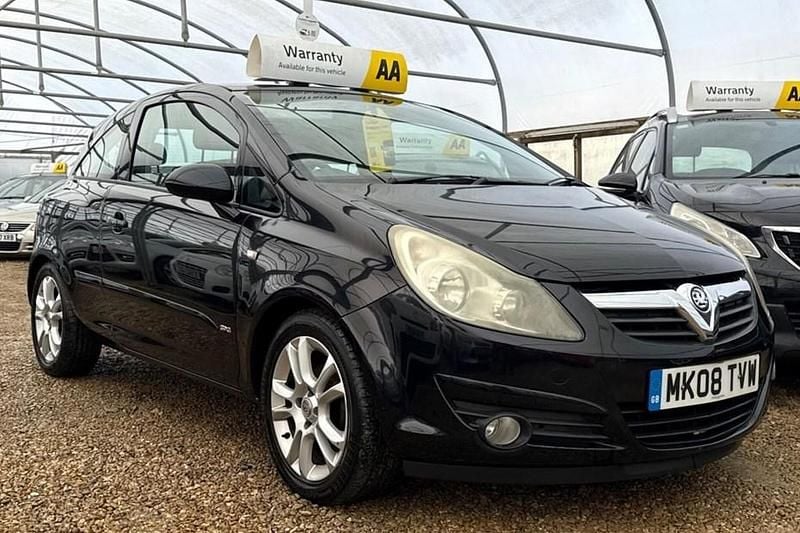 Used Vauxhall Corsa 79 HP (58 kW) 2008 Black Hatchback