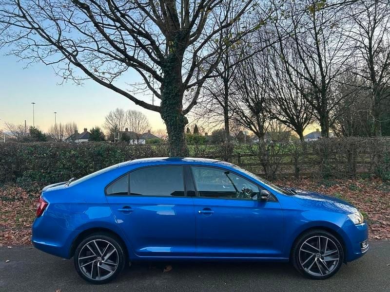 Used Skoda Rapid Sport 110 HP (80 kW) 2017 Blue Hatchback