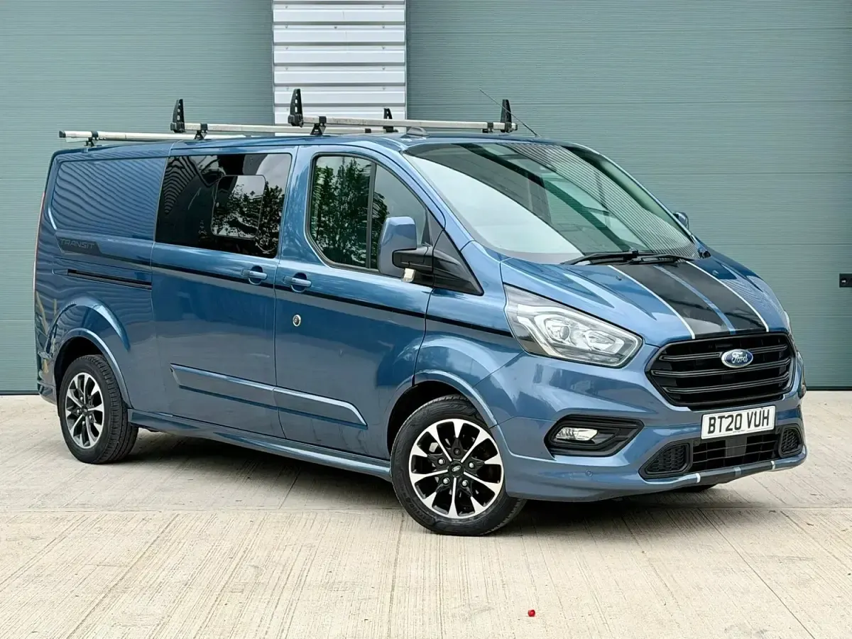 Used Ford Transit Custom Sport 185 HP (136 kW) 2020 Blue Van