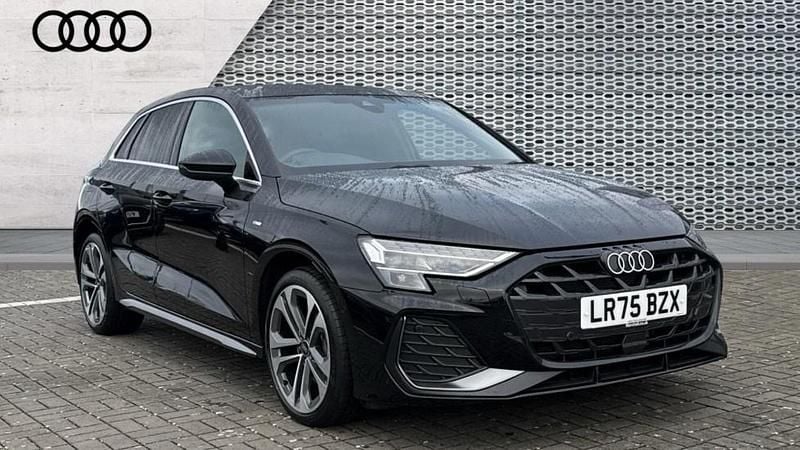 Black Used 2025 Audi A3 e-tron S-Line Hatchback | £29,555 (Good price) - Image 1/4